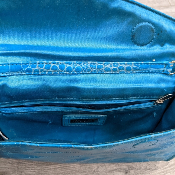 Blue Danier Leather Shoulder bag/Clutch - Picture 3 of 4